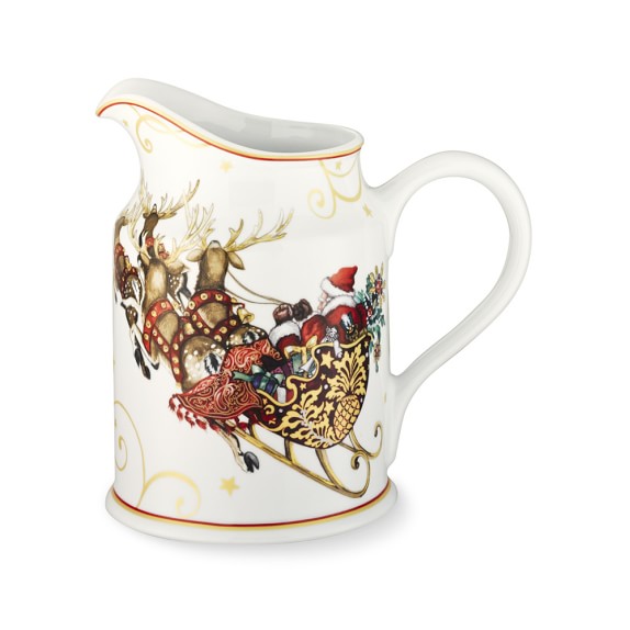 christmas pitcher from williams sonoma